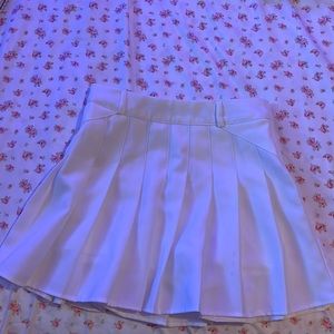 Yesstyle Rosehedge - Nylon Tape Pleated Mini Skirt Size S